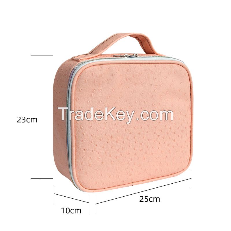 Factory Direct Macaron color cosmetics cases with adjustable compartments makeup box Cute Cosmetics Box