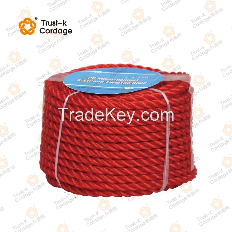 polypropylene twisted packaging rope hot sale