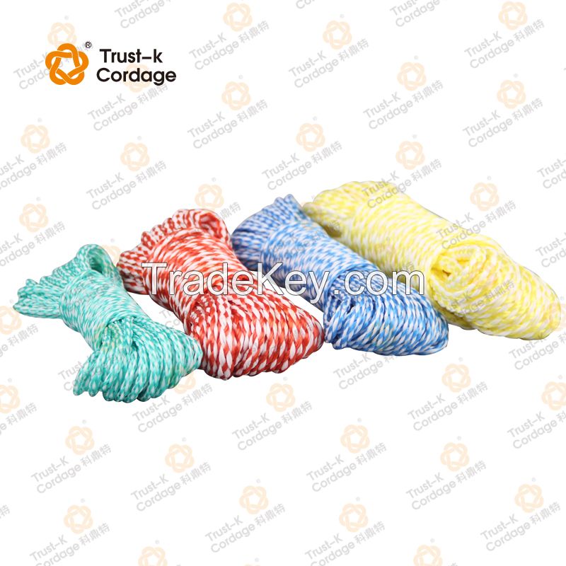 red pp hollow braided rope with competitive price