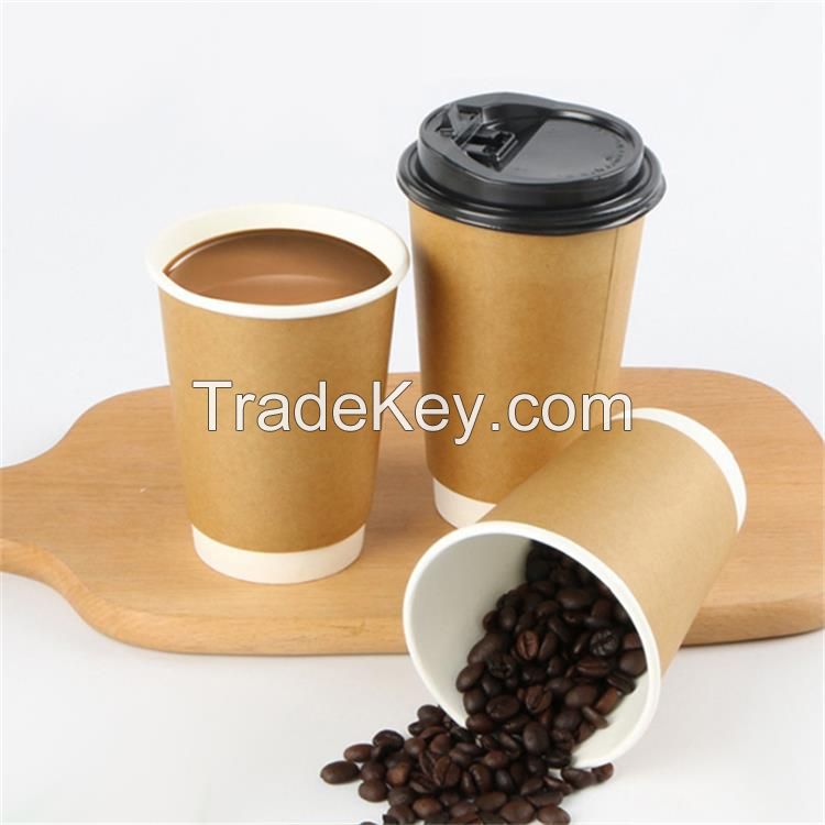 8oz 12oz 16oz 24oz hot drinks disposable custom logo coffee double wall paper cup