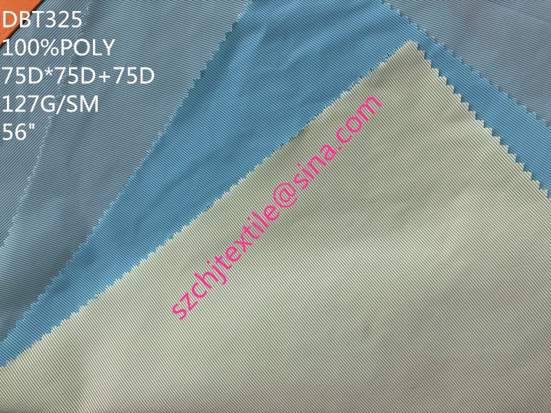 polyester yarn dye memory windcoat fabric