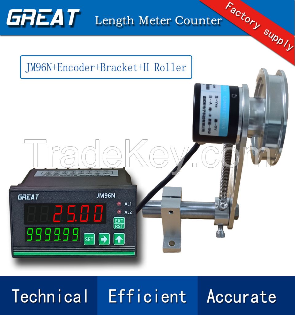 JM96N Length Counter Measurement 0-999999 with Metal H Wheel