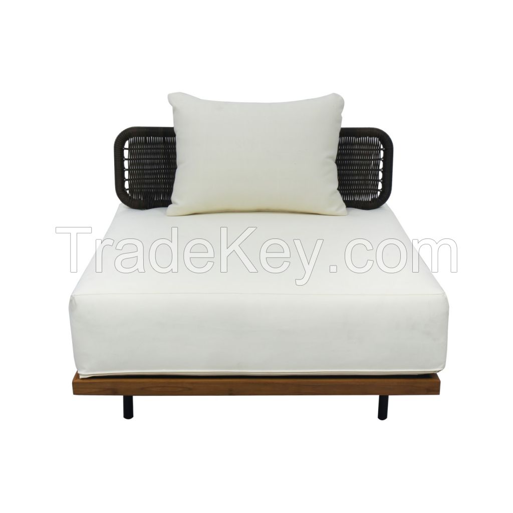 Modern Italian Style Luxury Teakwood Sofa Set | Shinlin Outdoof Furniture SF009