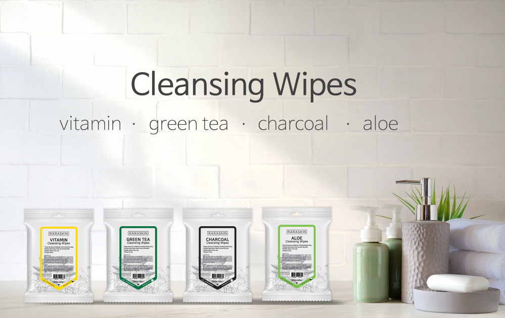 RARASKIN 4 types of Cleansing Wipes