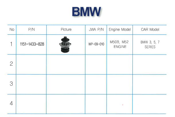 Water Pump for BMW