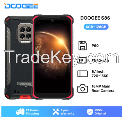 DOOGEE S86 Rugged Smartphone 6GB+128GB 8500mAh Super Battery Smart Phone