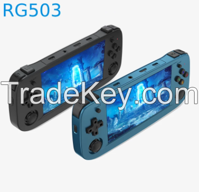 RG503 Retro Handheld Video Game Console 4.95-inch OLED Screen Linux System Portable Game Player