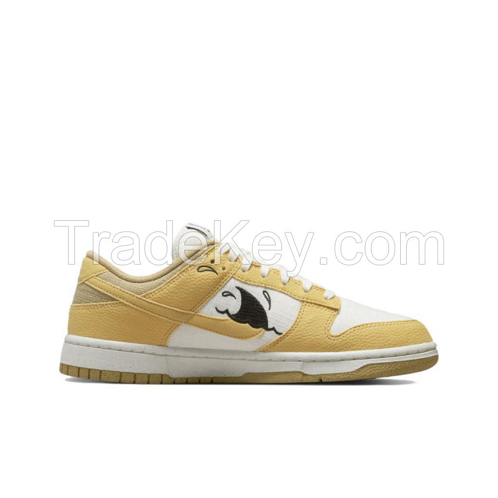 Nike Dunk Low Retro SE NN "Sun Club" E White and yellow recyclable materials for ancient leisure board shoes