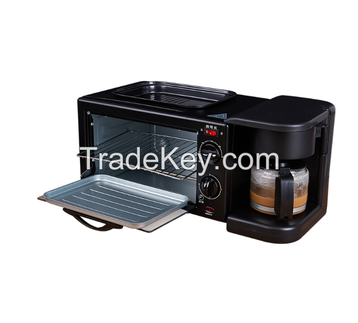 Multifunctional breakfast machine Home 3 in 1 coffeemachine baking oven bread machine
