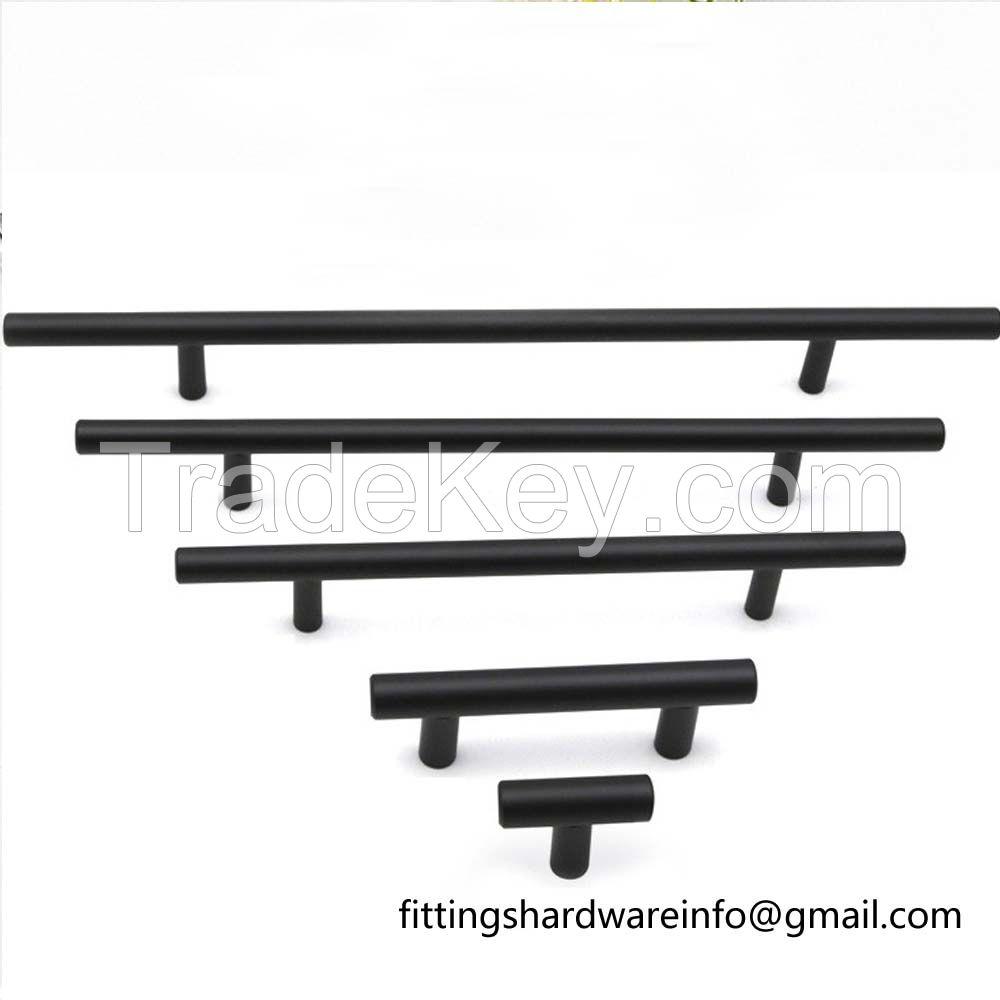 Stainless Steel Kitchen Cabinet Door T-bar Pull handle for Furniture Drawer Dresser