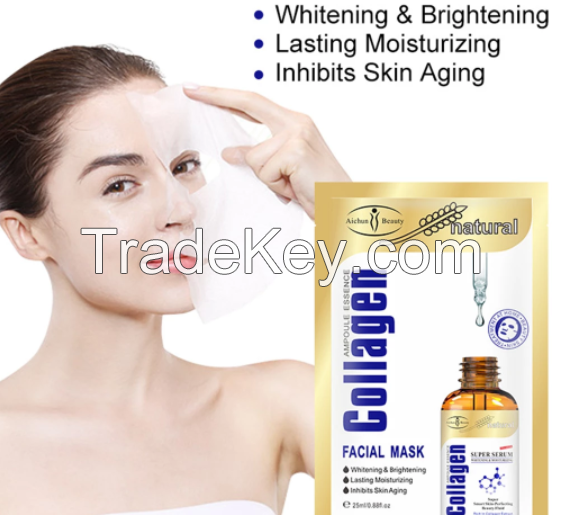 Collagen Moisturizing Hyaluronic Acid Facial Mask Inhibits Skin Aging Firm Skin Care Anti-Aging Oil-control Repair Face masks