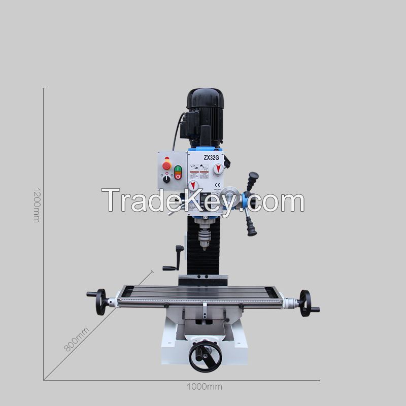 ZX32G mini drilling&milling machine/700*180mm working table drill mach