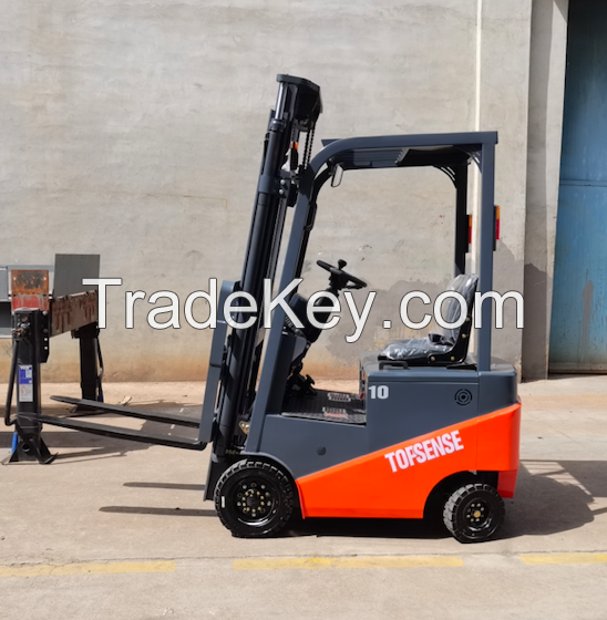 1 Ton electric forklift battery power pallet fork lifts