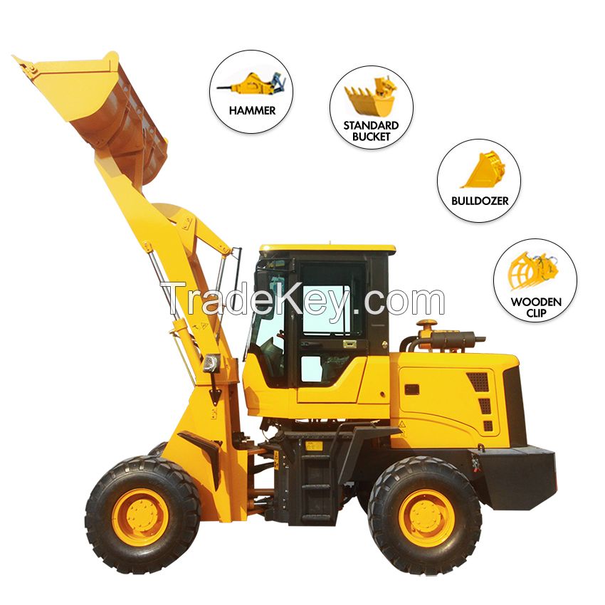China factory price CE Approved 1.5 ton front end loader wheel loaders