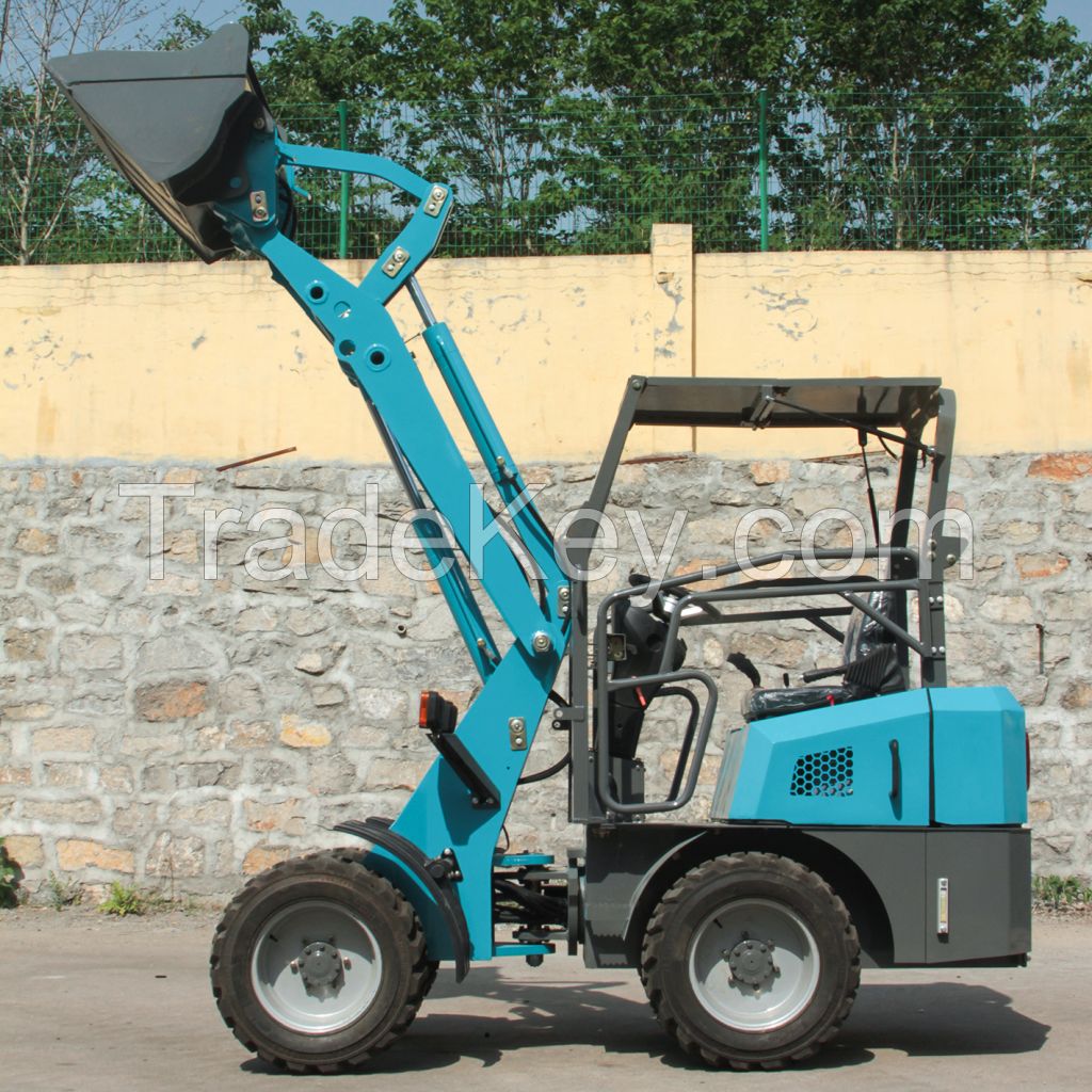 CE Approved mini electric loader battery powered small front loader