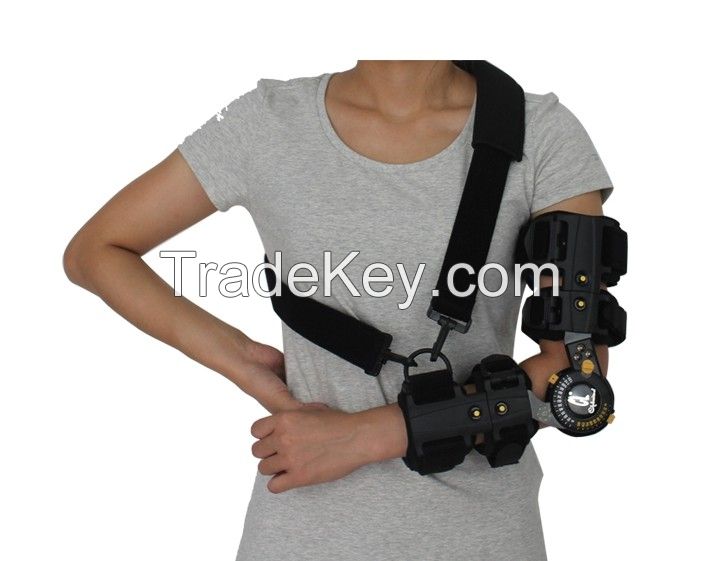 Post-Op Telescopic Elbow Brace , Hinged ROM Elbow Brace with Sling