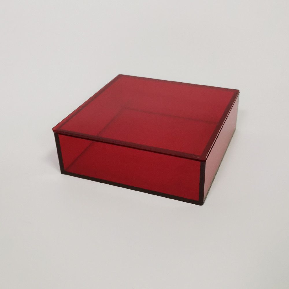 Custom red acrylic display box