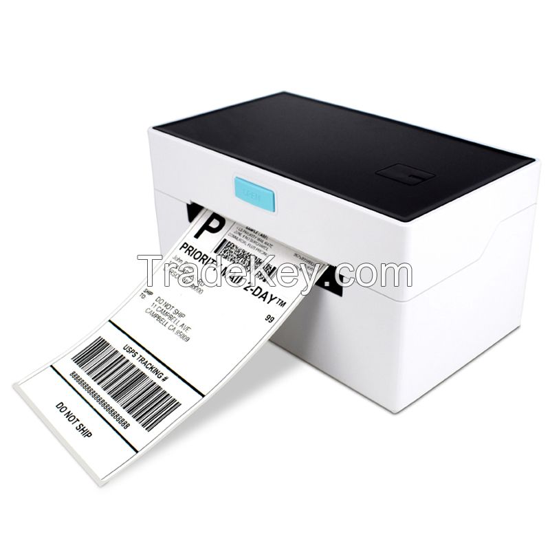 4 Inch Thermal Shipping Label Printer USB Bluetooth WIFI 110mm High Speed Barcode Sticker Printer 4x6 for Amazon Lazada