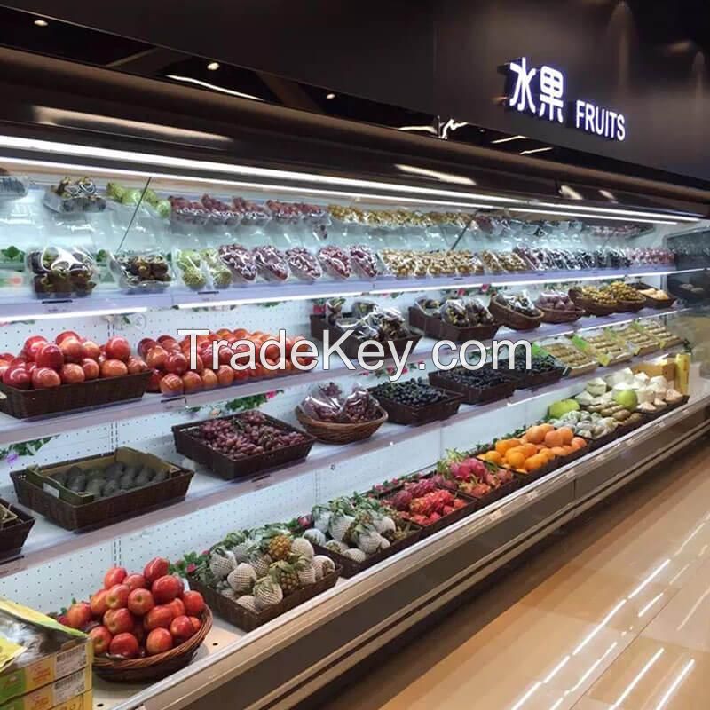 Four-door commercial kitchen cabinet Vegetable and fruit preservation cabinet Hotel canteen restaurant refrigerated freezer
