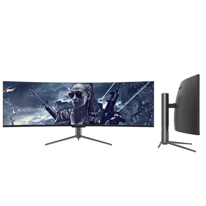 48.9 inch 32:9 hairtail screen quasi 4K curved 144hz display HDR lifting base