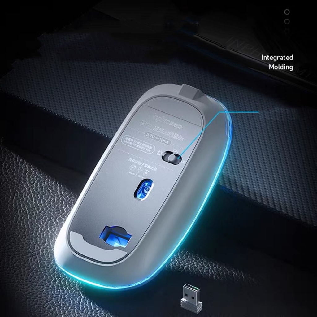 M1L wireless mouse mute rechargeable female high-value silent E-sports Games office Bluetooth laptop unlimited for a variety of computers
