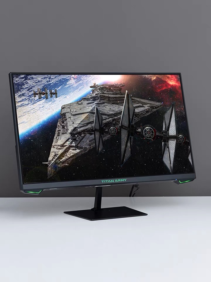 24 inch 165hz Full HD video game display directly faces the 144hz display