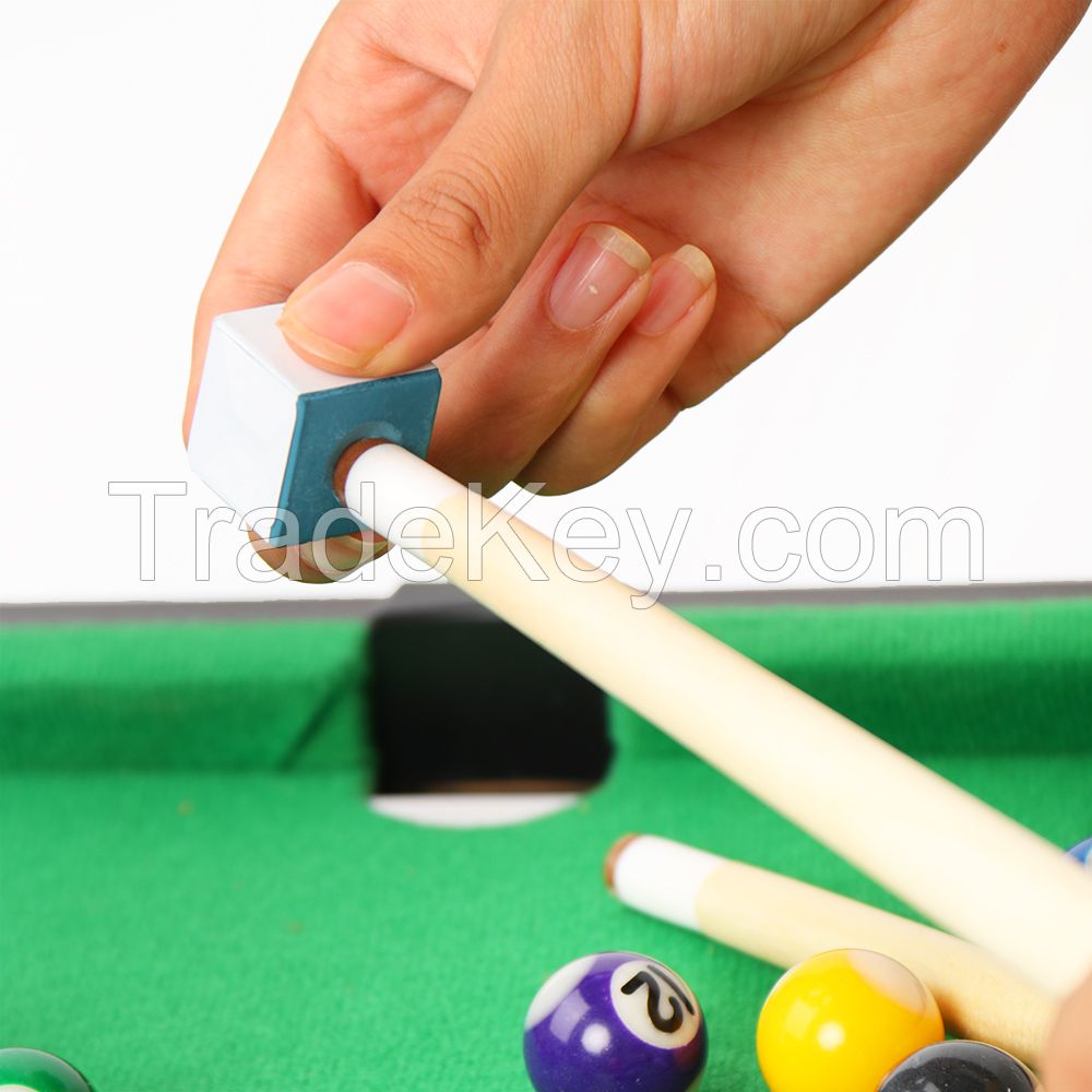 Pool Set- Billiards Game Includes Game Balls, Sticks, Chalk, Brush And Triangle-portable