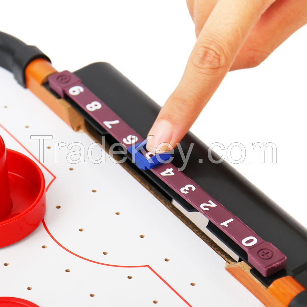 Portable Tabletop Air Hockey Arcade Table for Game Room, Living Room