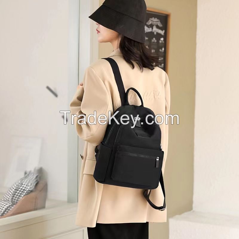 Backpack female 2022 new nylon Oxford fashion trend small backpack lady bag summer versatile leisure