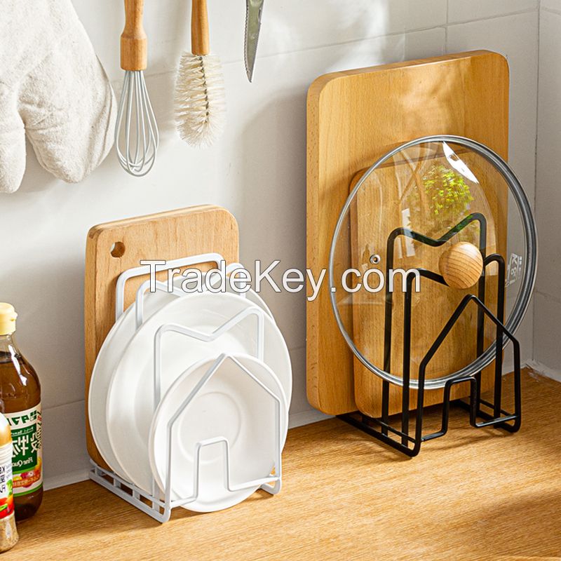 Chopping board and pot lid holder 