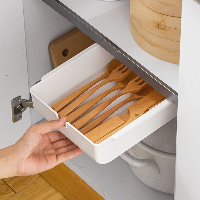 Under desk drawer storage box organizer