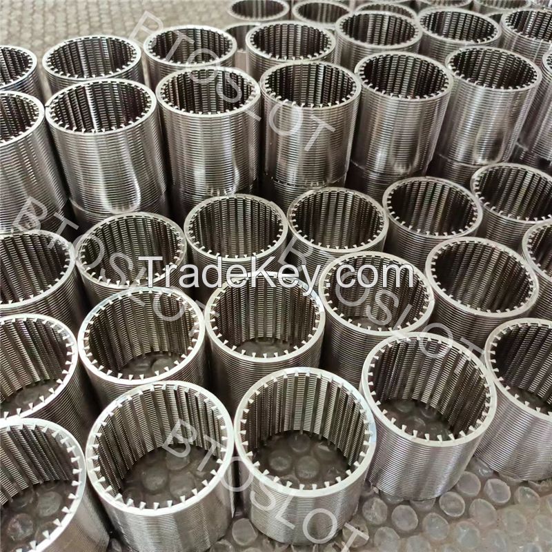 Wire wrapped wedge wire screen filters Johnson screen pipe