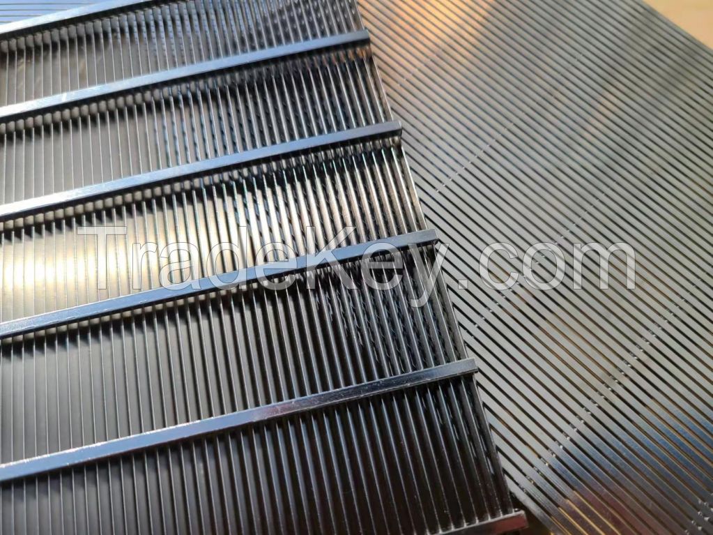 Wedge wire screen panel