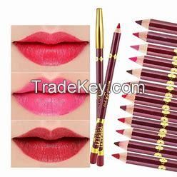 Lip liner showing the shape of the lips, make people look better