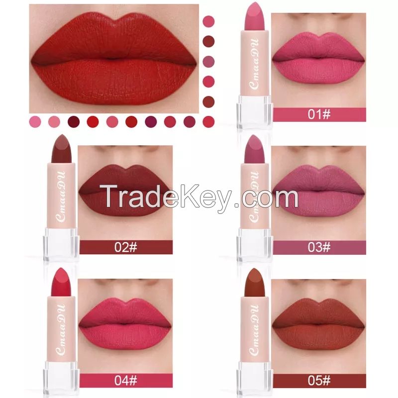 15Color Lipstick Lip Makeup Velvet Matte Lipgross Tint