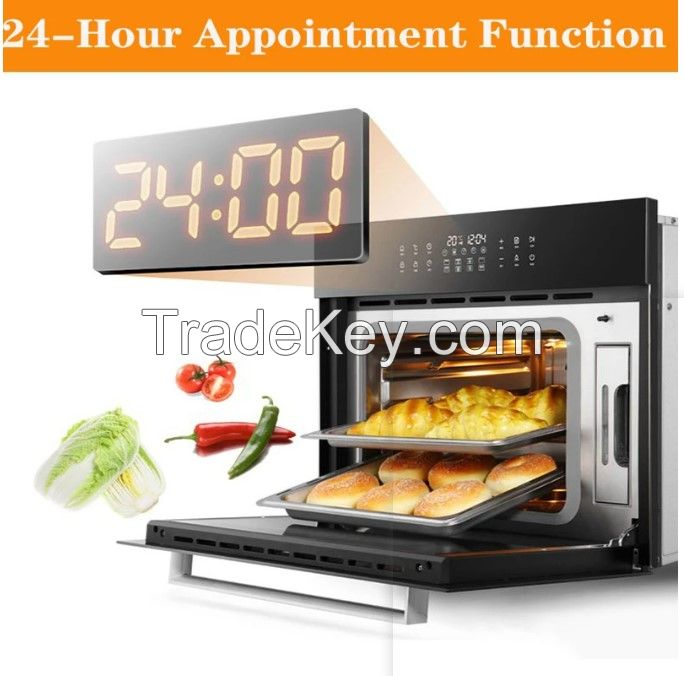Embedded Microwave Oven Kitchen Home Baking &amp;amp; Steaming Cubic Electric Intelligent Control Steaming Oven ED