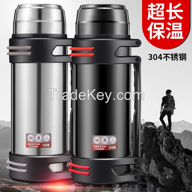New 304 stainless steel pot portable travel pot insulation water cup l