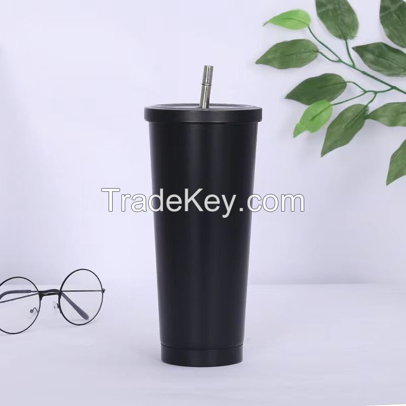 304 Stainless Steel Straw Cup coffee cup