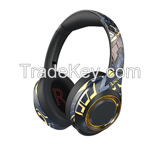 Low-delay foldable card insertion stereo noise reduction of gaming headset Bluetooth headset