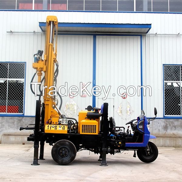 3 YEARS WARRANTY !!! 200M Deep Air Compressor Tractor Mounted Water Well Drill Rig For Sales