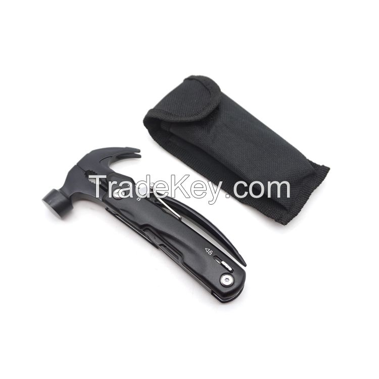 Outdoor Emergency Tool Pocket Tool Claw Hammer Survival Kit Multi Tool Hammer With Black Coating