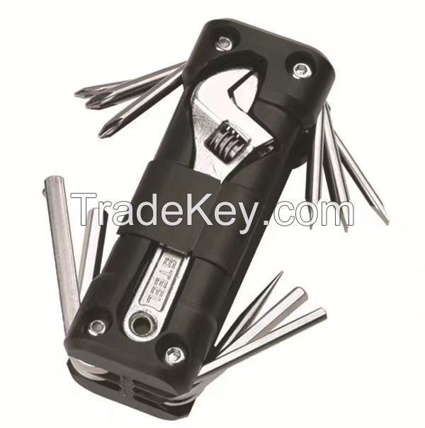 16 in 1 EDC Multifunction Gadget Outdoor Allen Key Wrench Bike Repair Tools