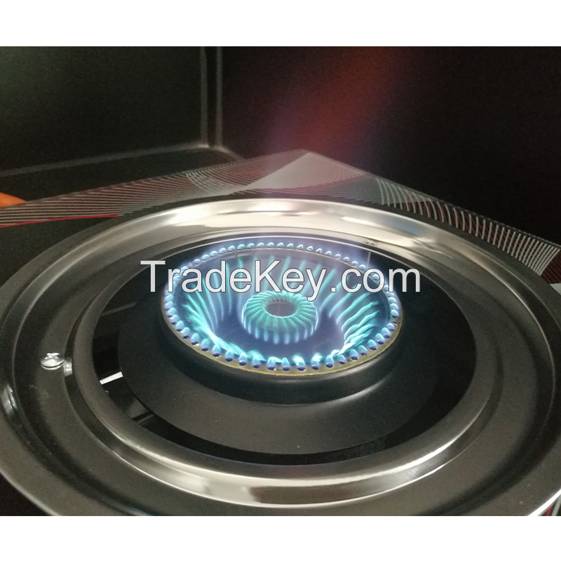 Doubel burner tempered glass gas stove