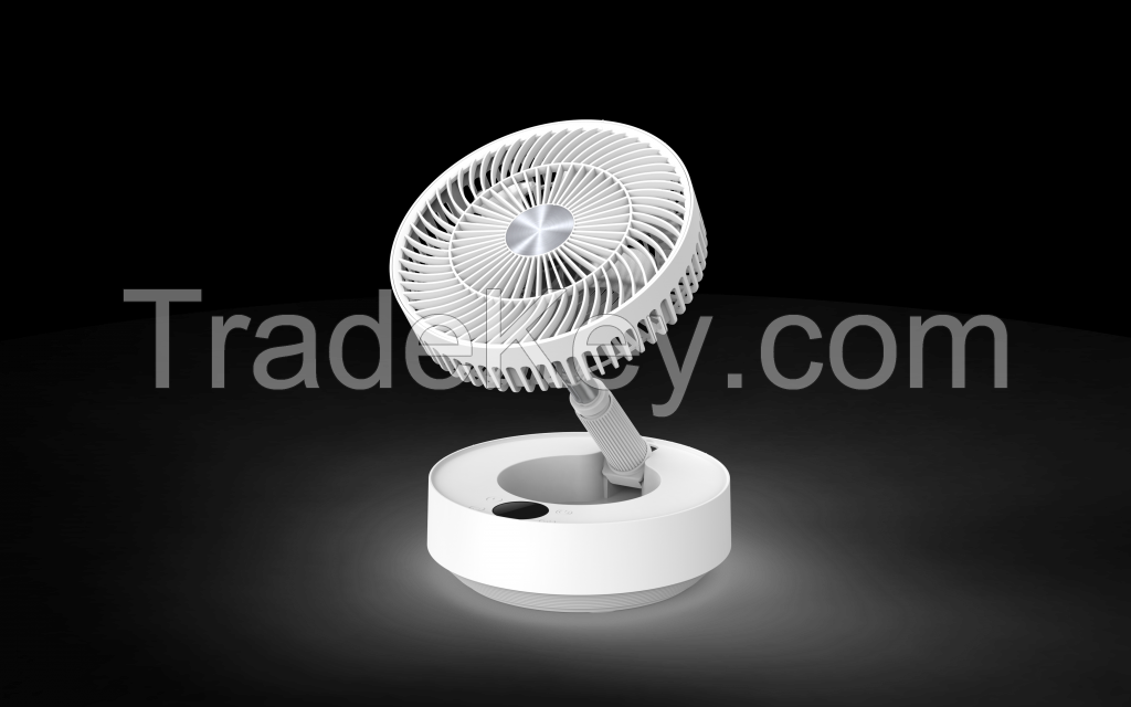 Telescopic folding portable fan fly fans for tables rechargeable table fan