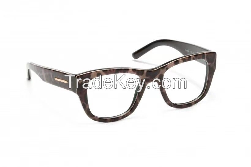Nearsighted lens frame for men and women transparent plain makeup can be equipped with degree lenses tea brown eye frame