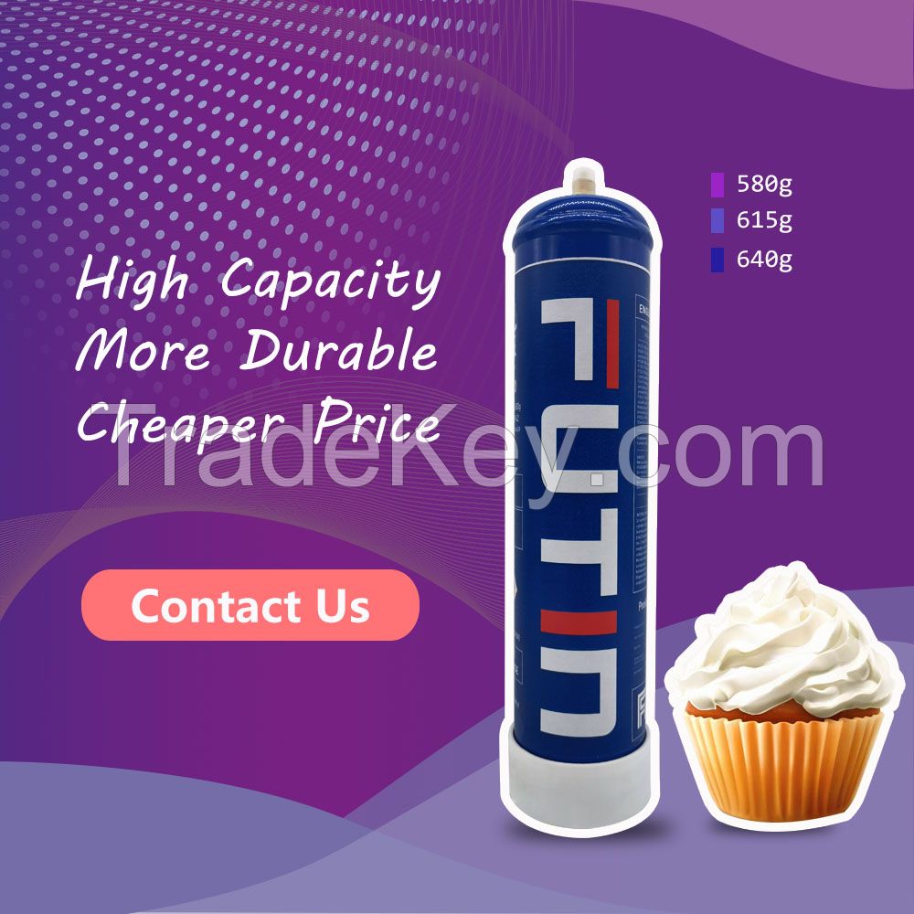 Factory Professional Whipped Cream Chargers 580g Cartridge Fast Gas Cream Charger