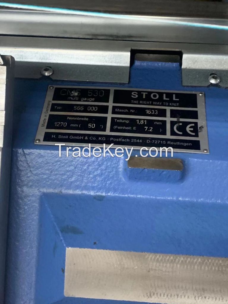 used stoll flat knitting machines