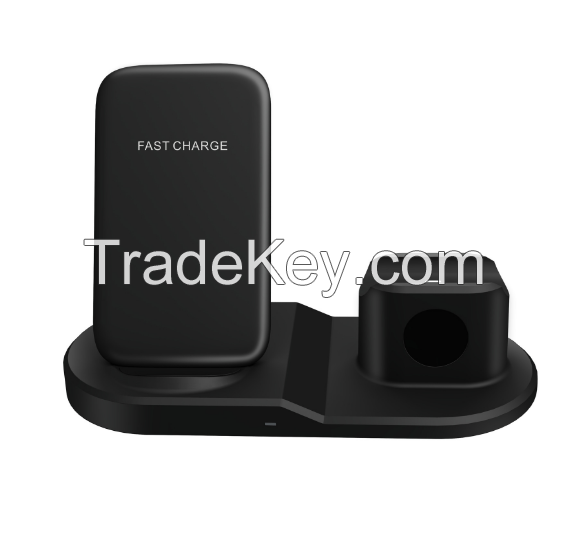 New three-in-one wireless charger headphone watch mobile phone stand