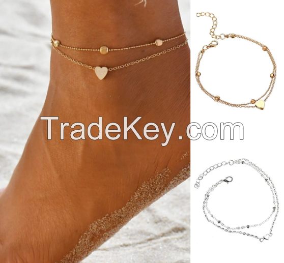 Fashion Anklet Ladies Anklet Jewelry Summer Beach Anklet Stainless Ste