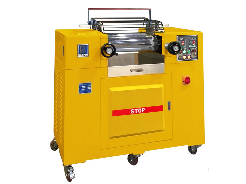 Oil Heating Laboratory Two Roll Mill Plastic Rolling Mill